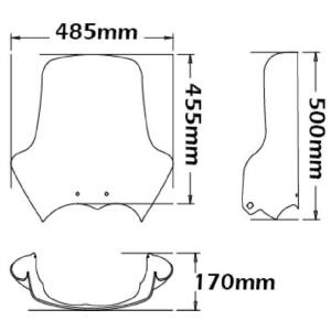 Parabrisas alto BMW r1200gs standard 04-12
